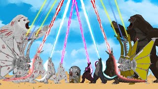 Evolution of TEAM Zombie GODZILLA Monsters Ranked From Weakest To Strongest  FUNNY CARTOON [upl. by Bocock]