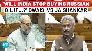 Jaishankar Sets The Record Straight After Owaisi’s Query On Indians Stuck In Russia  Watch [upl. by Akimit]