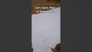 How to draw a leaf in easy drawing technique leafdrawing [upl. by Ardnahc]