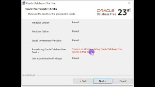 Fixing Already Existing Oracle Database Free Service Error  Oracle 23c AI free Database [upl. by Torre70]