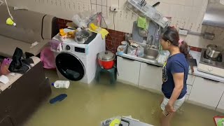 Typhoon Gaemi floods homes in Taiwans Kaohsiung  AFP [upl. by Yole]