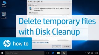 Deleting Temporary Files with Disk Cleanup in Windows  HP Computers  HP Support [upl. by Attenreb425]