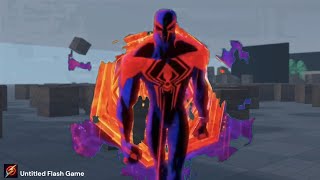 SpiderMan 2099 enters the wrong dimension  Untitled Flash Game ROBLOX [upl. by Hayyim106]