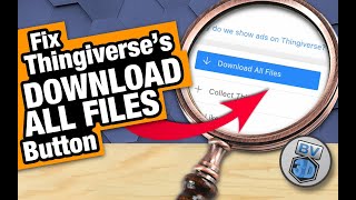 How To Fix Thingiverses Download All Files Feature [upl. by Auof305]