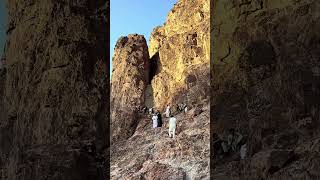 The cave of Jabal uhud in which huzoor saw stayed madina ksa maherzain naat lifeinarabia [upl. by Jazmin]