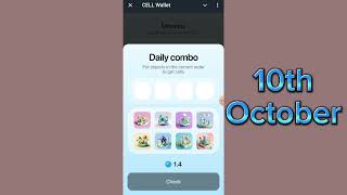 Cell Wallet Daily Combo  10th October  Cell Wallet Daily Combo cards video [upl. by Artsa6]