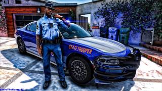 GTA 5 MODS Highway Patrol GSP CHARGER GTA 5 Lspdfr Mod 4K [upl. by Rraval]