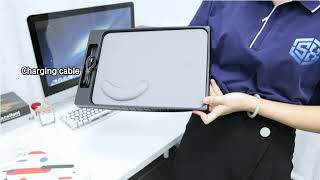 Wireless Charging Leather Mouse Pad with QI Phone Wireless Charger Station [upl. by Eatnuahc255]