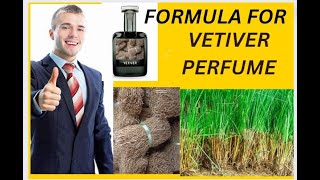 FREE PERFUME FORMULA TO CREATE  VETIVER PERFUME  LIVE PRESENTATION  LEARN IT [upl. by Nugent]