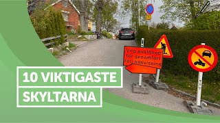 Ta Körkort  10 Vanligaste Skyltarna [upl. by Nanaek443]