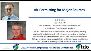 2022 VCAC  Air Permitting for Major Sources [upl. by Ojytteb281]