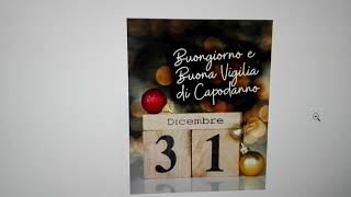 Buonissima vigilia di capodanno a tutti 🔔🔔🔔 [upl. by Nareik]