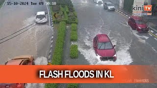 Flash floods hit several areas in KL [upl. by Hughie]