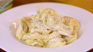 Tortellini in a Creamy Parmesan Sauce Recipe Just 3 Ingredients [upl. by Inanuah]