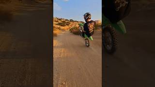 Wheeling the pit bike dirtbike klx110 pitbike wheelie [upl. by Polinski]