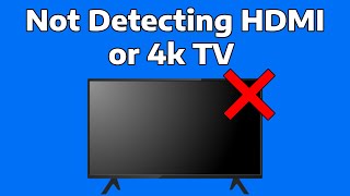 How To Fix Windows Not Detecting HDMI TV or 4K TV [upl. by Nnylodnewg]