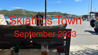 Gorgeous Views in Skiathos Town  September 2023 [upl. by Nyltak854]