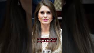 Newly Released Hope Hicks Testimony [upl. by Lougheed]