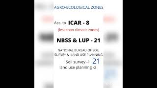 AGRO CLIMATIC ZONES  AGRO ECOLOGICAL ZONES  CLUES TO REMEMBER  IBPS AFO  NABARDSHORTS shorts [upl. by Janel]