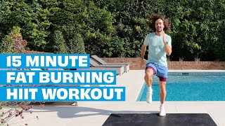 15 Minute Fat Burning HIIT Workout  No Equipment  The Body Coach [upl. by Esilrac209]