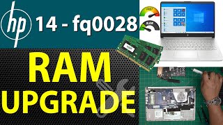 How to RAM Upgrade for HP 14 Fq0028 Laptop  Step by Step💻 ✅ [upl. by Novehs978]