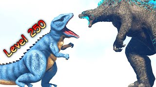 GOROSAURUS vs div GODZILLAS and LEATHERBACK  ARK Kaiju Battle [upl. by Abba]