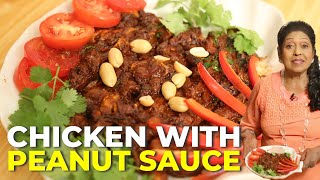 Special Peanut Sauce Chicken Recipe My Secret  Mallika Joseph Food Tube [upl. by Ennaeus]