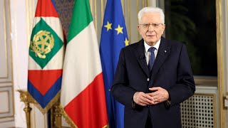 Discorso di fine anno del Presidente Mattarella [upl. by Ylecic]