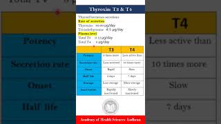 Thyroxin T3 vs T4 [upl. by Ilonka]