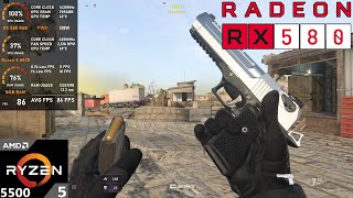 RX 580 8GB  Ryzen 5 5500  Call of Duty Warzone 3 [upl. by Andrews]