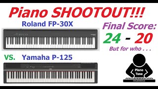 Roland FP30X vs Yamaha P125 [upl. by Ahsilet]