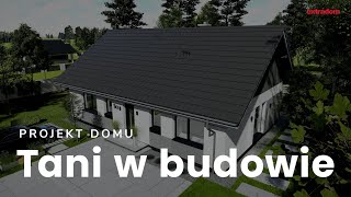 Projekt domu Tani w budowie dom parterowy od Extradompl [upl. by Jangro996]