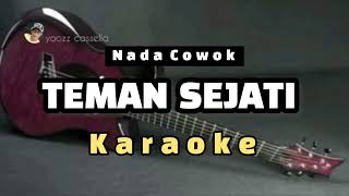 TEMAN SEJATI KARAOKE NADA COWOK  AI KHODIJAH [upl. by Marciano]