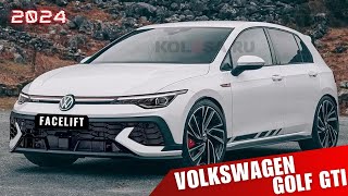 2024 VW Golf GTI Facelift  First Look  Teaser  Renderings  Details  Turbo  MK85 [upl. by Assyla902]