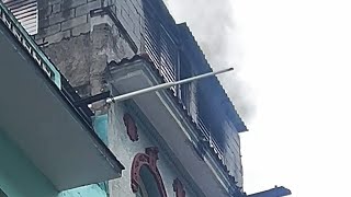 INCENDIO en un edificio de Centro Habana MOVILIZA a los BOMBEROS de la capital [upl. by Eiramanel146]