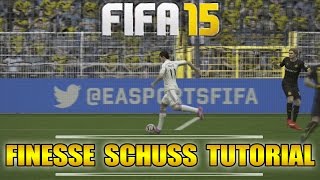 Fifa 16 15  Finesse Schuss Tutorial  Ball ins Tor schlenzen  Tipps amp Tricks  von PHDxG [upl. by Maddi]