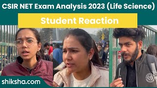 CSIR NET Exam Analysis 2023 Life Science  Students Reaction [upl. by Ching]