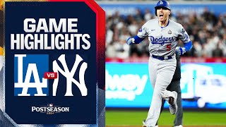 Dodgers vs Yankees World Series Game 3 Highlights 102824  MLB Highlights [upl. by Latreece]