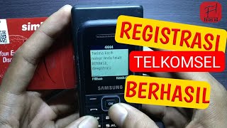 Cara registrasi kartu TELKOMSEL [upl. by Cathlene]