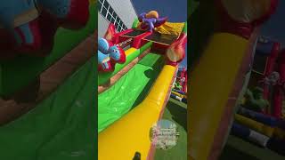 latest inflatable slide bouncycastle manufacturing creativeinflatablesinflatablewaterpark [upl. by Najed120]