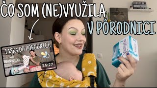 ČO SOM NEVYUŽILA V PÔRODNICI🍼 [upl. by Sari]