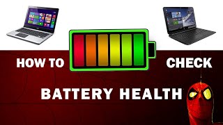 How to check laptop battery health  check battery capacity  Check battery mh [upl. by Pruchno465]