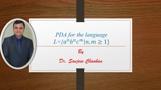 Lecture 119Construct a PDA for the language L an bncm [upl. by Fruma]