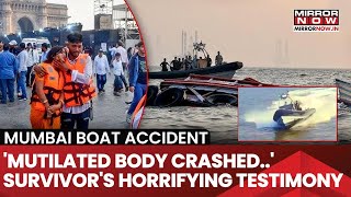 Mumbai Ferry Accident  Survivor Recounts Boat Crash Horror Makes Shocking Claim  WATCH [upl. by Robaina]