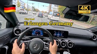 Driving in Erlangen Süd 🇩🇪  Exploring City Routes towards Autobahn  4K UHD [upl. by Adlev]