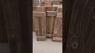 Barnwood shutters for decor purposes only [upl. by Diamond]