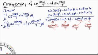 MH2801 Orthogonality Between Cosine and Sine [upl. by Aisanat803]