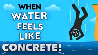 At What Height Does a Fall into Water Feel like Concrete DEBUNKED [upl. by Kaitlynn]