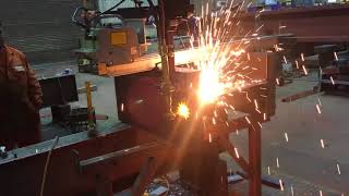 Beam Cutting Automation  Track Cutting System  OxyFuel  KAT [upl. by Arekat]