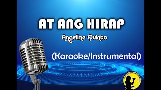 At Ang Hirap  Angeline Quinto KaraokeInstrumental [upl. by Stafani]